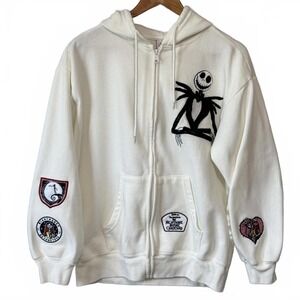 Disney Hoodie Jack Skellington Women's XXL Sally Sweatshirt‎ Full Zip Nightmare